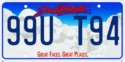 SD license plate 99UT94
