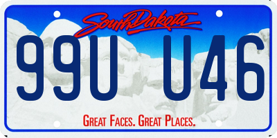 SD license plate 99UU46
