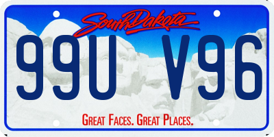 SD license plate 99UV96