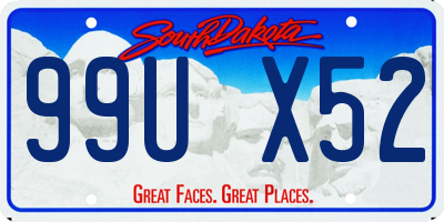 SD license plate 99UX52
