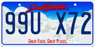 SD license plate 99UX72
