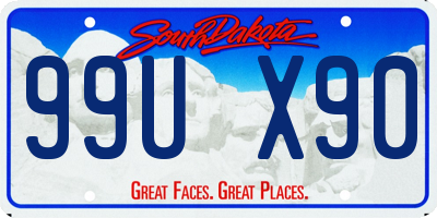 SD license plate 99UX90