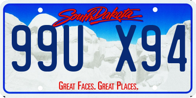 SD license plate 99UX94