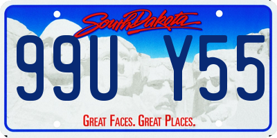 SD license plate 99UY55