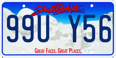 SD license plate 99UY56