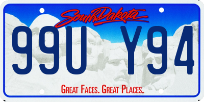 SD license plate 99UY94