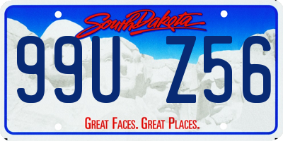 SD license plate 99UZ56