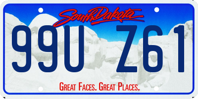 SD license plate 99UZ61