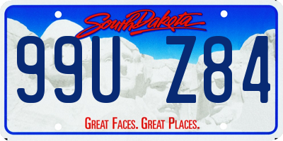 SD license plate 99UZ84