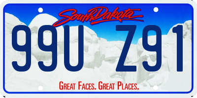 SD license plate 99UZ91