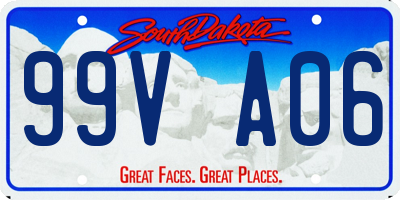 SD license plate 99VA06