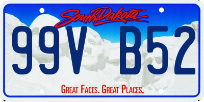 SD license plate 99VB52