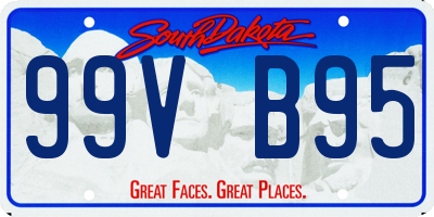 SD license plate 99VB95