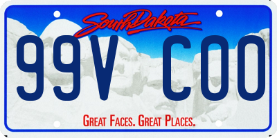 SD license plate 99VC00