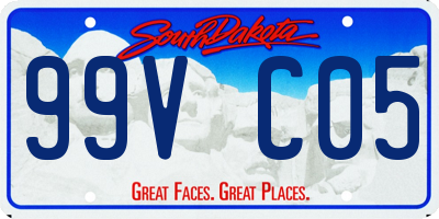 SD license plate 99VC05