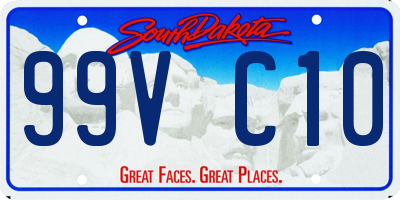 SD license plate 99VC10