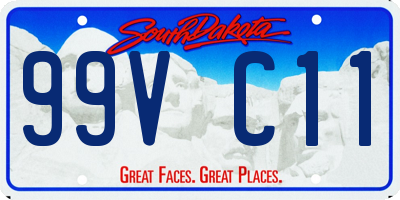 SD license plate 99VC11