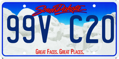 SD license plate 99VC20