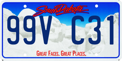 SD license plate 99VC31
