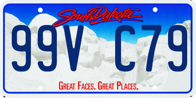 SD license plate 99VC79