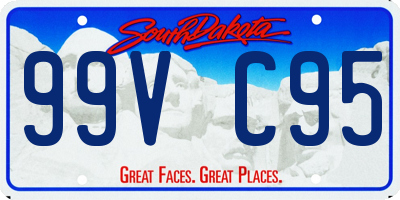 SD license plate 99VC95