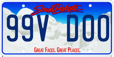 SD license plate 99VD00