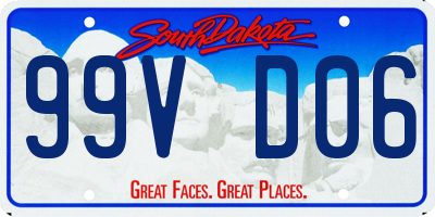 SD license plate 99VD06