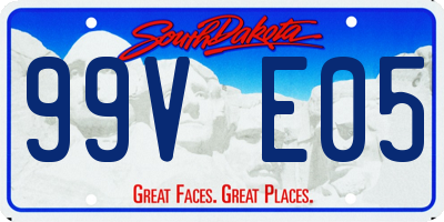 SD license plate 99VE05