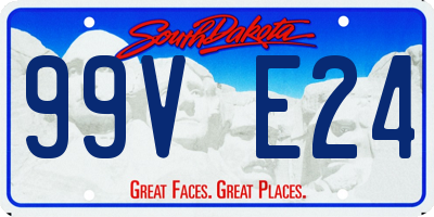 SD license plate 99VE24