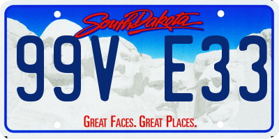 SD license plate 99VE33