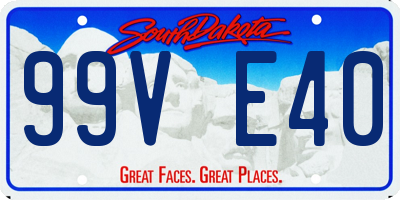SD license plate 99VE40