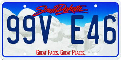 SD license plate 99VE46