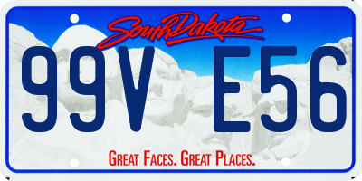 SD license plate 99VE56