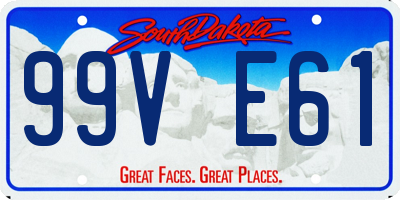 SD license plate 99VE61