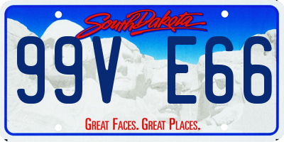 SD license plate 99VE66