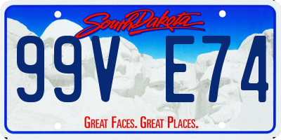 SD license plate 99VE74
