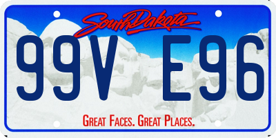 SD license plate 99VE96