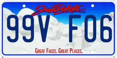 SD license plate 99VF06