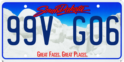 SD license plate 99VG06