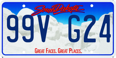 SD license plate 99VG24