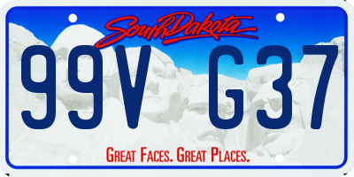 SD license plate 99VG37