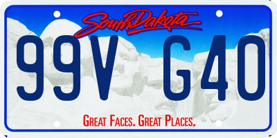 SD license plate 99VG40