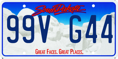 SD license plate 99VG44