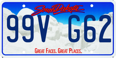 SD license plate 99VG62