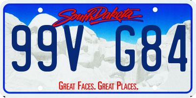 SD license plate 99VG84