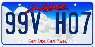 SD license plate 99VH07