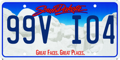 SD license plate 99VI04