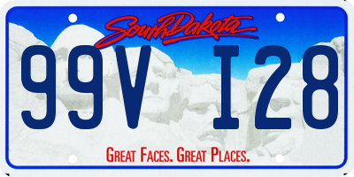 SD license plate 99VI28