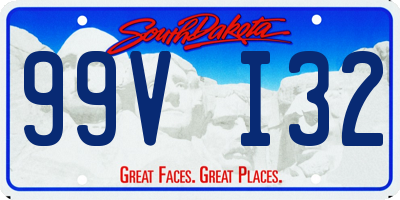 SD license plate 99VI32