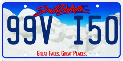 SD license plate 99VI50